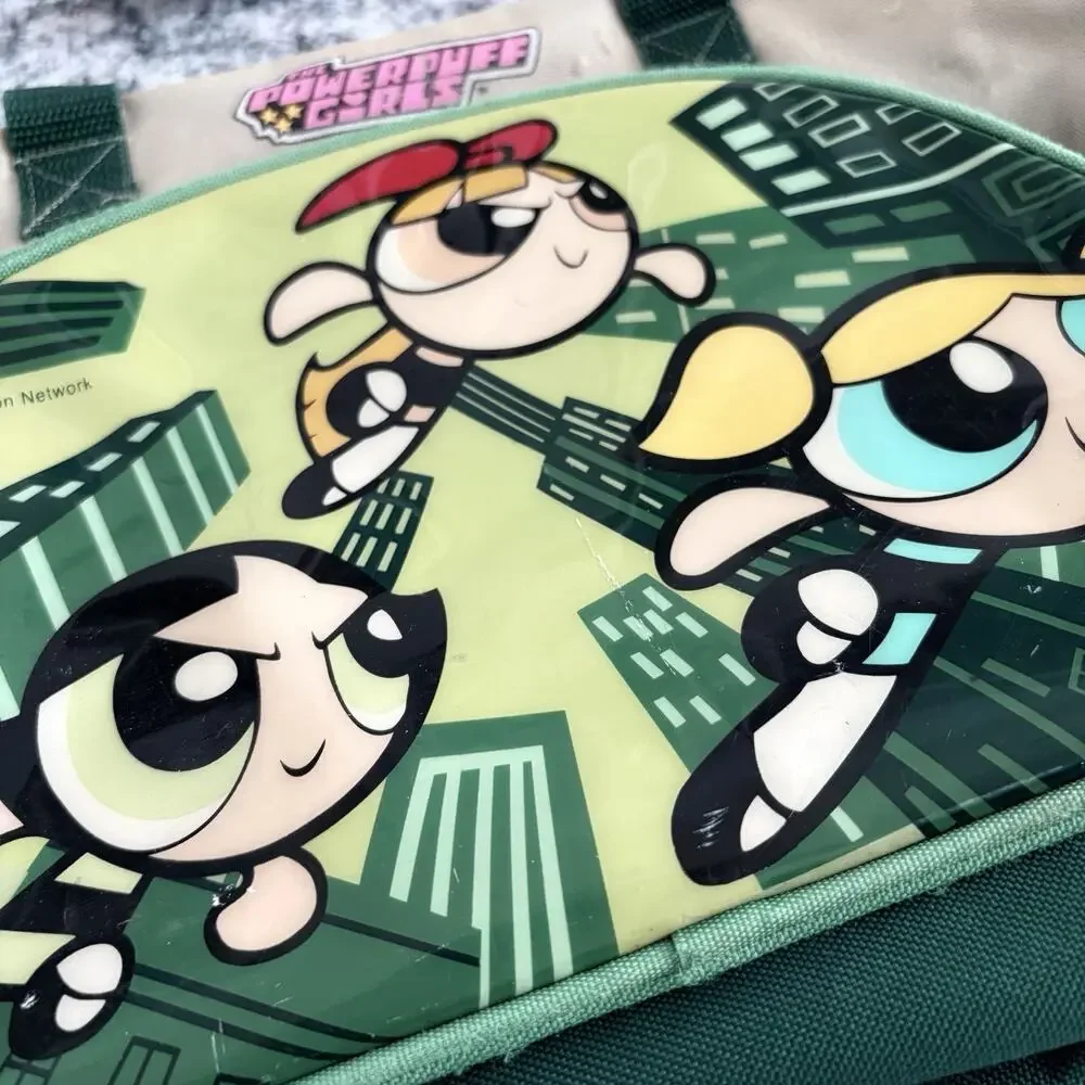 Rough Condition Vintage Y2K Powerpuff Girls Travel Crossbody Tote‎ Bag Kids Rare